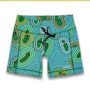 Sprints flexion 5in Compression Shorts Pickle Power Size XS